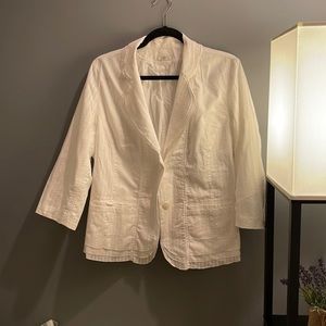 J Jill white eyelet jacket